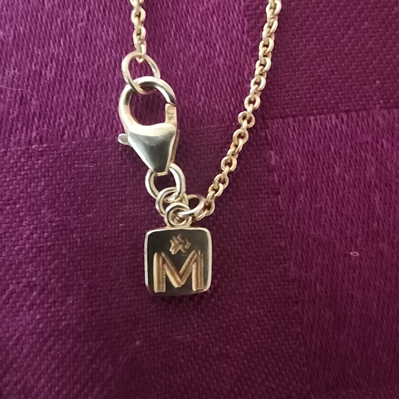 Elegant Gold and Silver Geometric Necklace by Magama - Picture 3 of 5